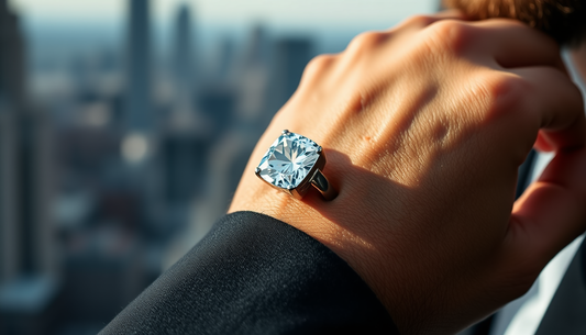 The Rise of Moissanite in Men's Jewelry: A Bold New Trend