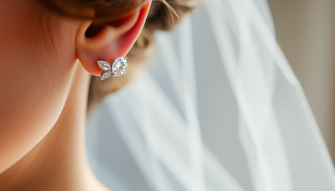 Moissanite Earrings for Weddings: The Affordable Luxury Bridal Jewelry Trend