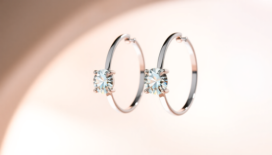 Elevate Your Style with Moissanite Hoop Earrings