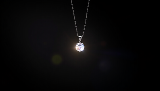 Moissanite Pendant Necklaces: Simple Yet Stunning