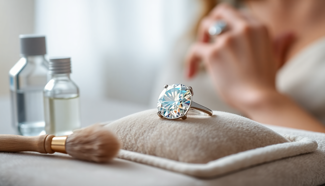 Keeping Your Moissanite Jewelry Sparkling: A Guide to Proper Care