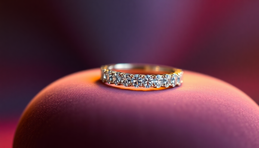 Elevate Your Look with a Moissanite Eternity Band