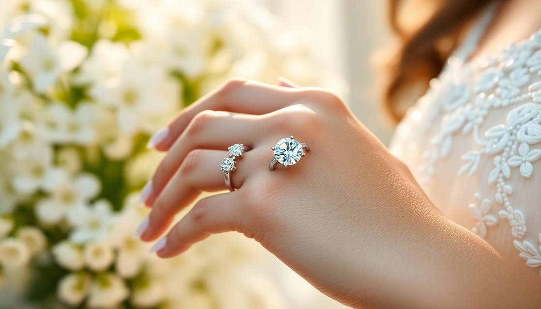 Discover Dazzle and Grace: Exquisite Moissanite Bridal Sets for the Modern Bride