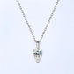 1 CT Pear Moissanite Pendant - Dazzle and Grace