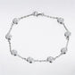 2.4CT Bezel Set Moisanite Chain Bracelet - Dazzle and Grace