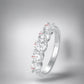 5 Stone Moissanite Eternity Band - Dazzle and Grace