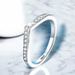 Pointed Bridal Moissanite Band - Dazzle and Grace