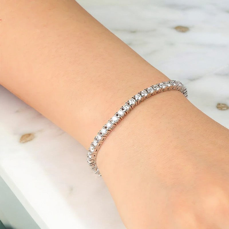 Timeless Moissanite Tennis Bracelet - Dazzle and Grace