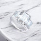 12CT Emerald Cut Full Moissanite Ring - Dazzle and Grace