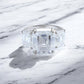 12CT Emerald Cut Full Moissanite Ring - Dazzle and Grace