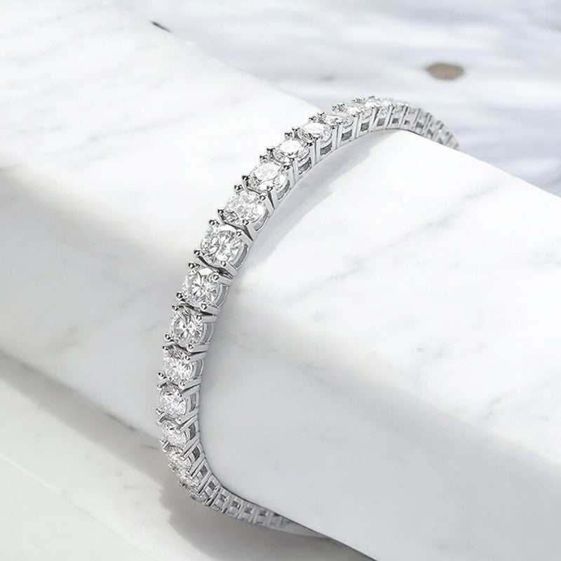 Timeless Moissanite Tennis Bracelet - Dazzle and Grace