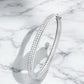 Pave Moissanite Bangle Bracelet