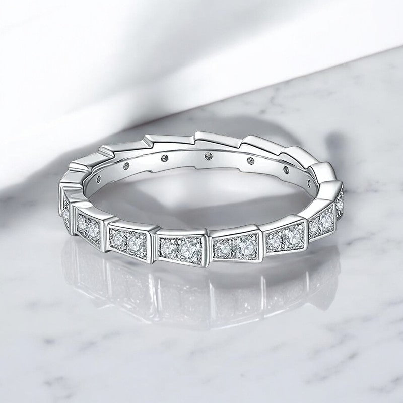 Snake Moissanite Ring - Dazzle and Grace