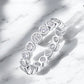 Bezel Set Moissanite Eternity Band - Dazzle and Grace