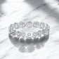 Bezel Set Moissanite Eternity Band - Dazzle and Grace