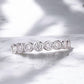 Bezel Set Moissanite Eternity Band - Dazzle and Grace