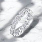 Bezel Set Moissanite Eternity Band - Dazzle and Grace