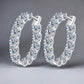 Brilliant Double - Sided Moissanite Hoops - Dazzle and Grace