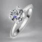 Classic 6 Prong Solitaire Moissanite Ring - Dazzle and Grace