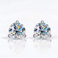 Classic Brilliance: Dazzling 3 Prong Moissanite Studs - Dazzle and Grace