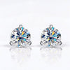 Classic Brilliance: Dazzling 3 Prong Moissanite Studs - Dazzle and Grace