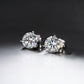 Classic Brilliance: Dazzling 3 Prong Moissanite Studs - Dazzle and Grace