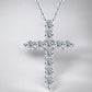 Classic Moissanite Cross Pendant - Dazzle and Grace