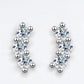 Curved Dazzle Full Moissanite Embrace Earrings - Dazzle and Grace