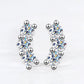 Curved Dazzle Full Moissanite Embrace Earrings - Dazzle and Grace