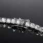 Dazzling Graduated Moissanite Tennis Bracelet in Sterling Silver - Dazzle and Grace