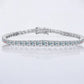 Dazzling Graduated Moissanite Tennis Bracelet in Sterling Silver - Dazzle and Grace