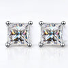 Dreamy Princess Cut Moissanite Studs - Dazzle and Grace