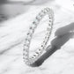 Eternity Moissanite Prong Setting Band - Dazzle and Grace