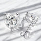 Heart Shaped Moissanite Earrings - Dazzle and Grace