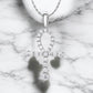 Modern Pave Moissanite Pendant - Dazzle and Grace