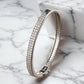 Pave Moissanite Bangle Bracelet - Dazzle and Grace