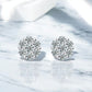 Pave Stud Moissanite Earrings - Dazzle and Grace