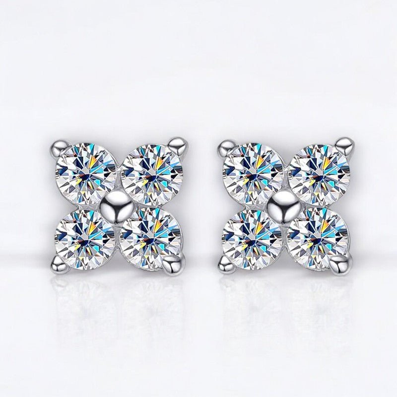 Radiant Cluster Moissanite Studs - Dazzle and Grace