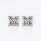 Radiant Cluster Moissanite Studs - Dazzle and Grace