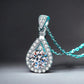 Radiant D VVS1 Tear Drop Moissanite Pendant Necklace - Dazzle and Grace