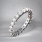 Single Row Moissanite Eternity Band - Dazzle and Grace