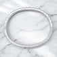 Single Row Pave Moissanite Bangle Bracelet - Dazzle and Grace