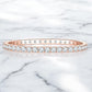 Single Row Pave Moissanite Bangle Bracelet - Dazzle and Grace