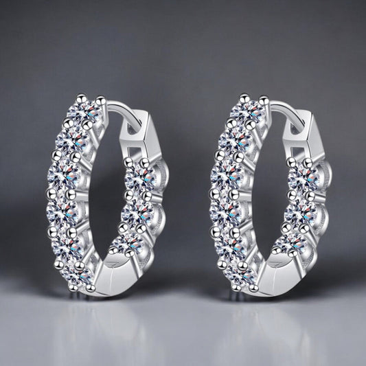 Sparkling Double Hoop Earrings - Dazzle and Grace