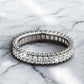 Stackable Full Eternity Moissanite Band - Dazzle and Grace