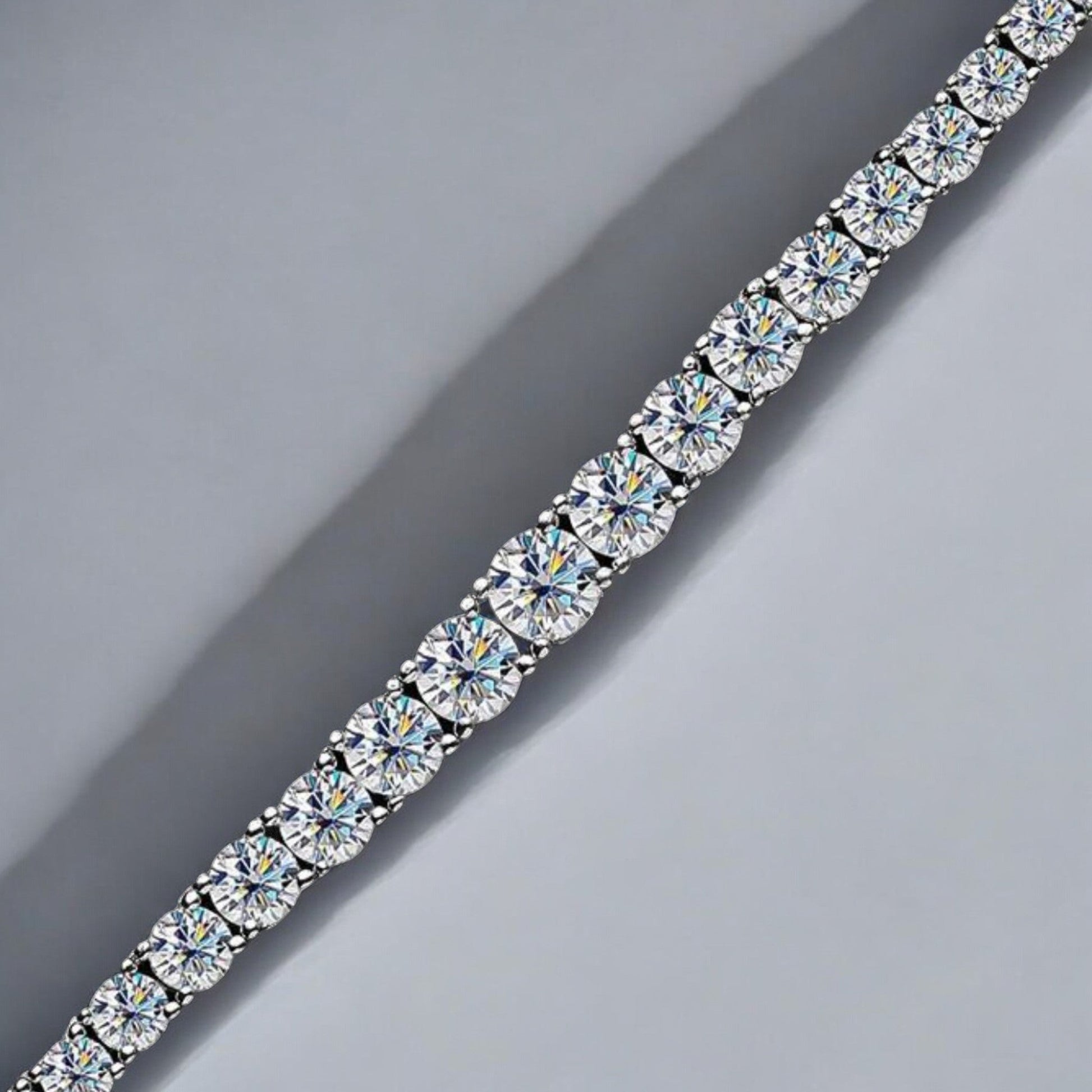 Timeless Graduated Moissanite Necklace - Dazzle and Grace