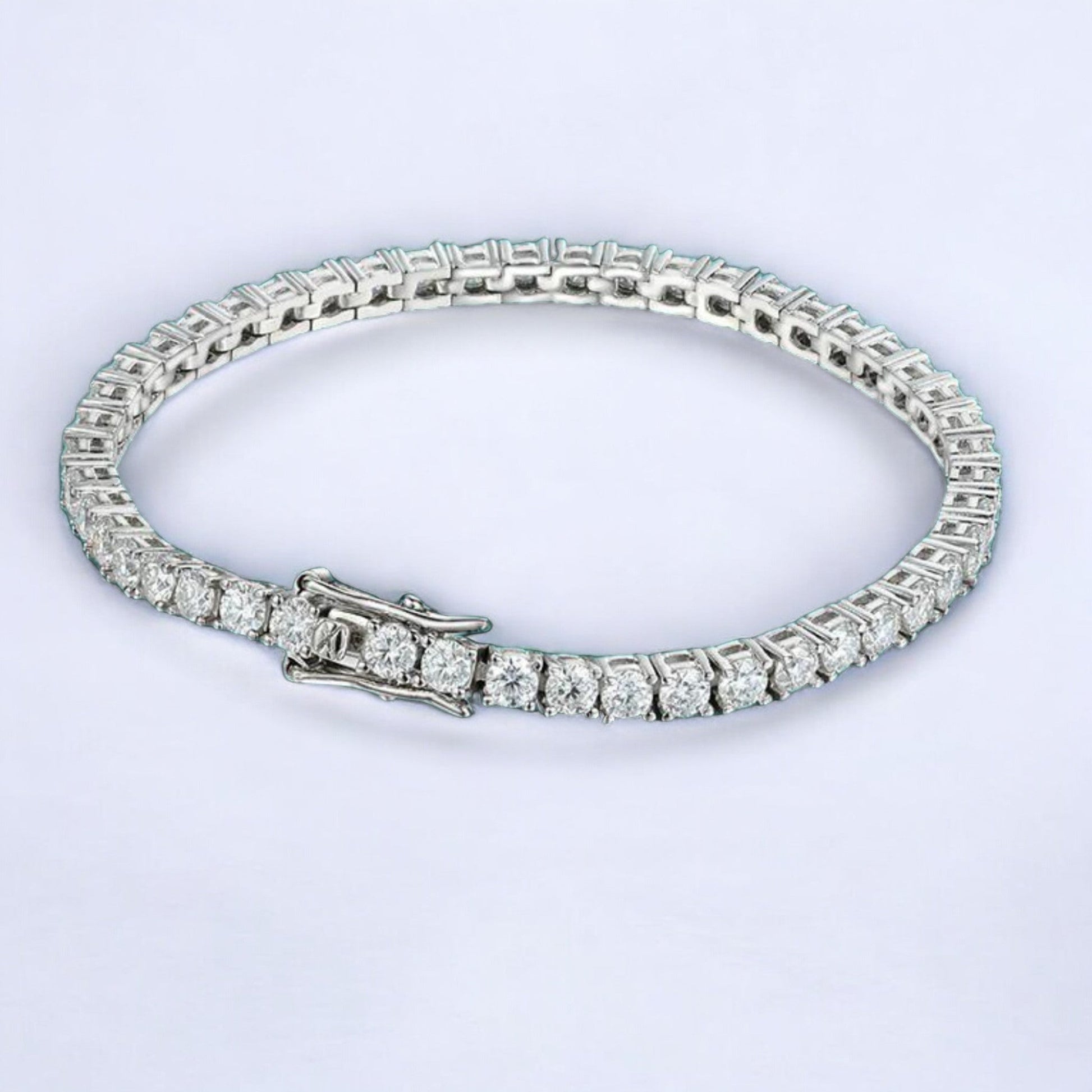 Timeless Sterling Silver Tennis Bracelet - Dazzle and Grace