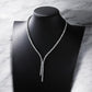 Twin Tennis Necklace Chain - Dazzle and Grace