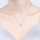 Two Carat Emerald Cut Moissanite Pendant Necklace - Dazzle and Grace